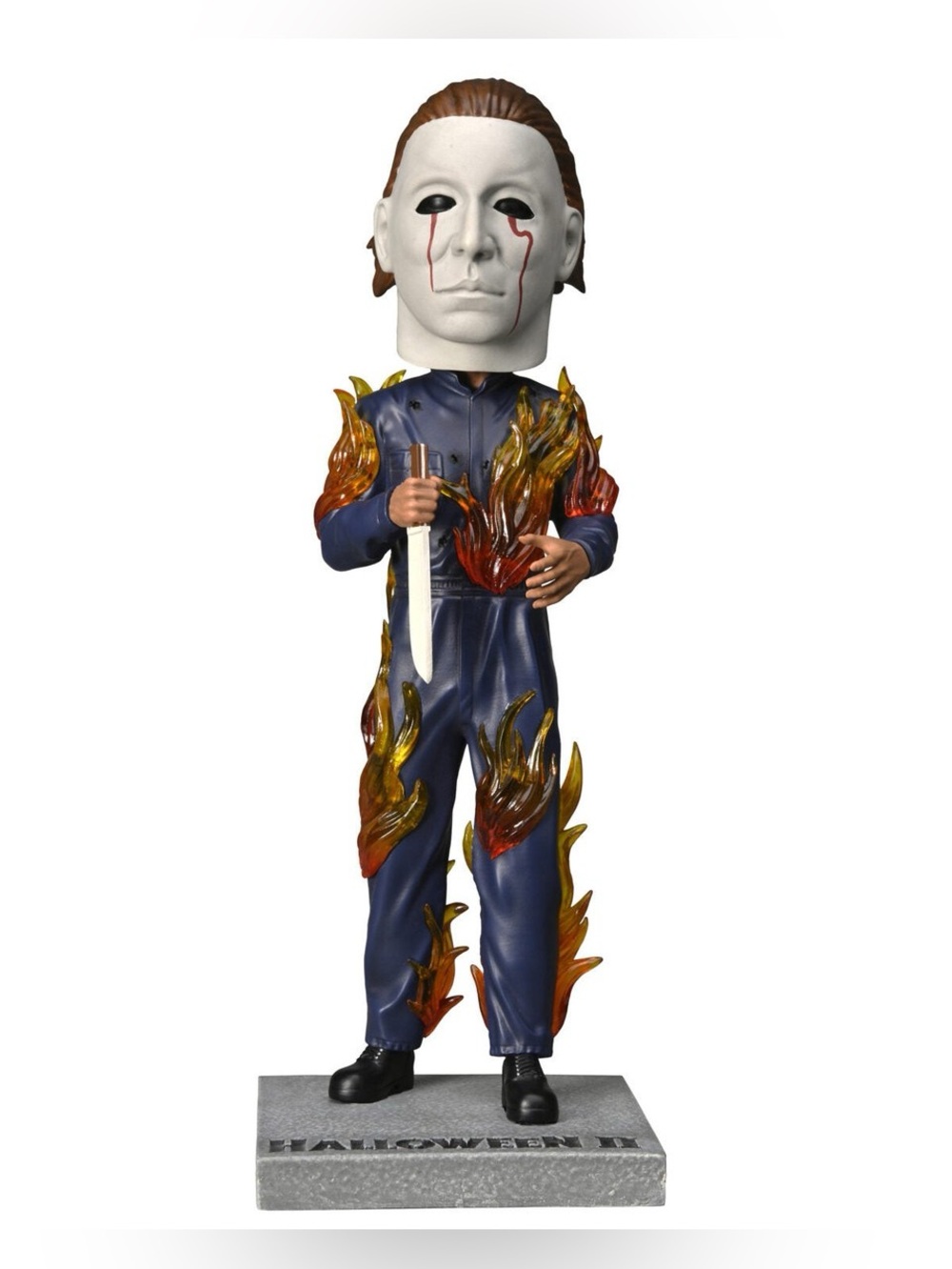 NIB Michael Myers On Fire Halloween 2 Bobblehead Horror Figure